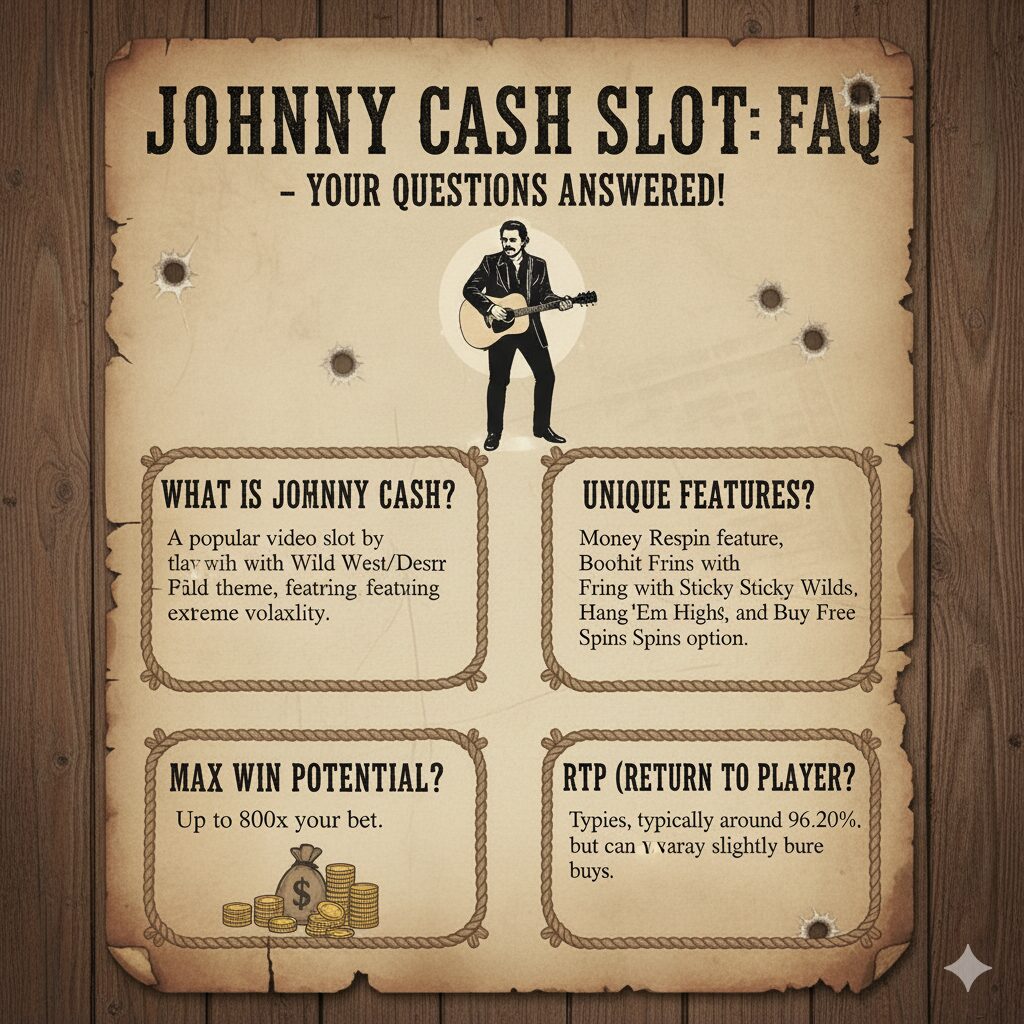 Johnny Cash слоты туралы жиі қойылатын сұрақтар
