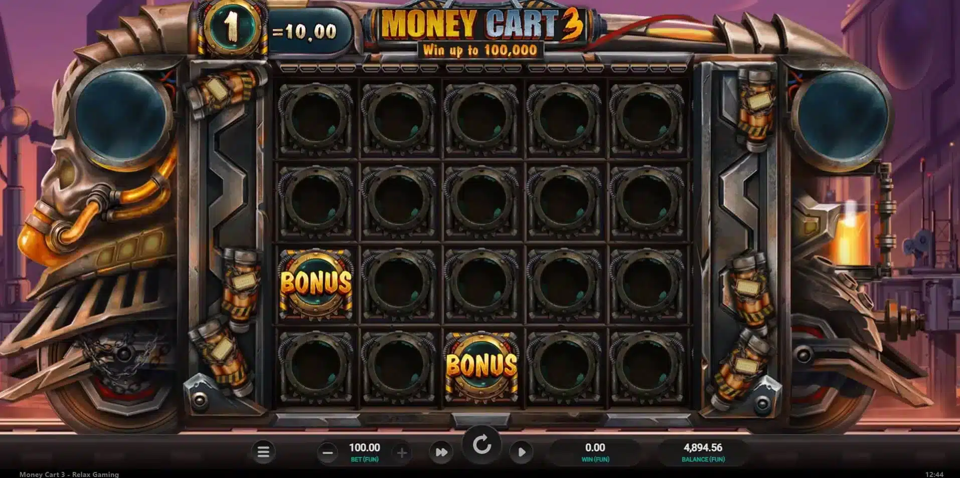 Reset Plus bonus raundunun böyük uduş və kollektorlarla skrinşotu